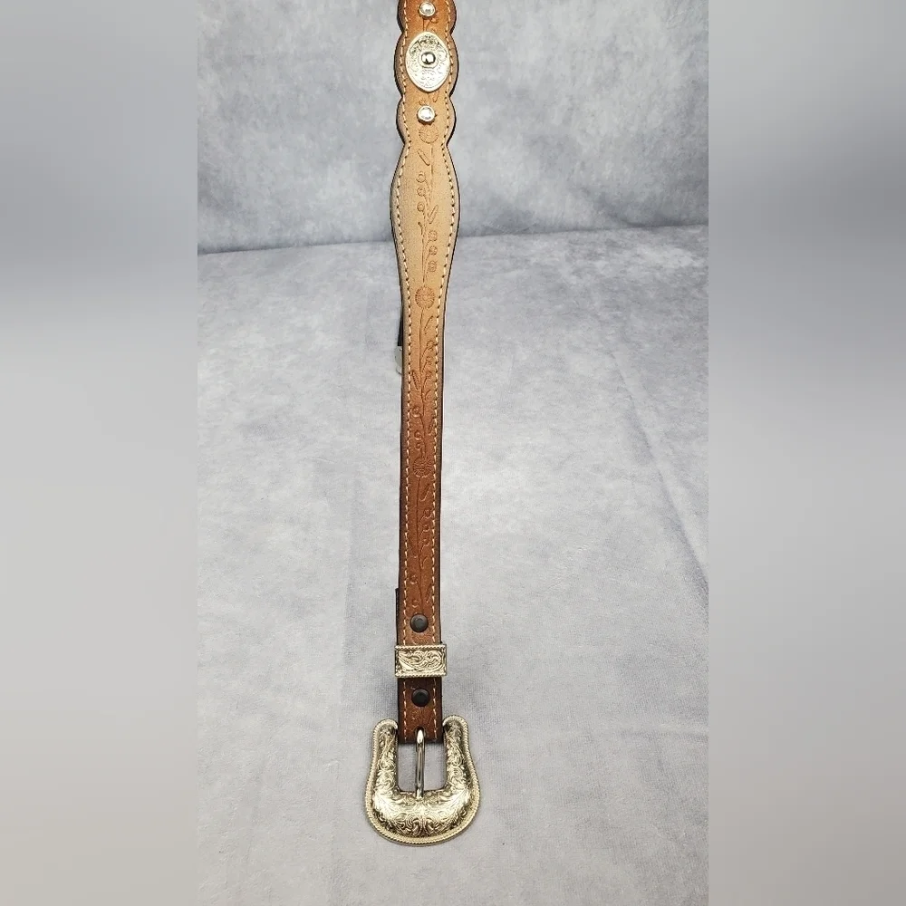 Western Cowgirl Brown Genuine‎ Bonded Leathet Women’s Belt Size XL